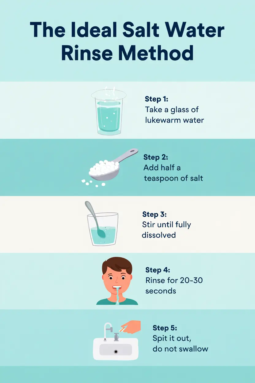 The Ideal Salt Water Rinse Method